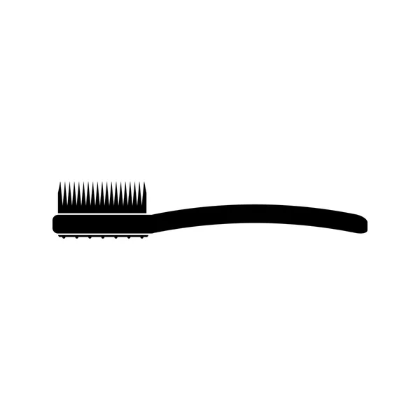 Значок вектора зубной щетки для интернета и мобильного телефона. Плоский стиль — стоковый вектор