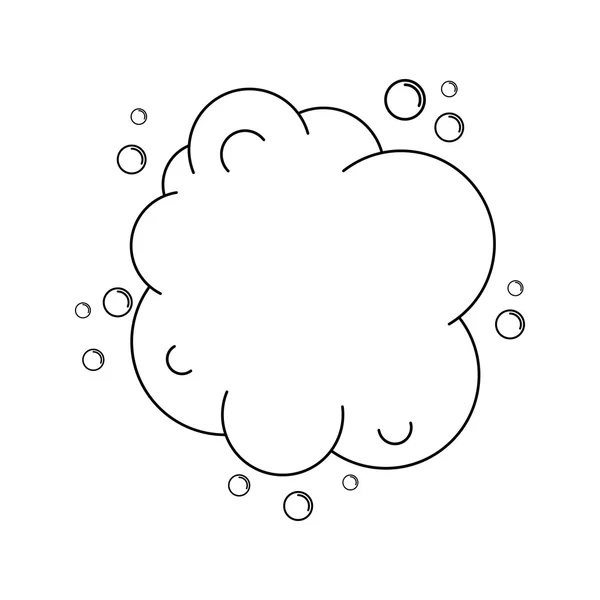 Bubbles Vektor Icon für Web und Mobile. flacher Stil — Stockvektor