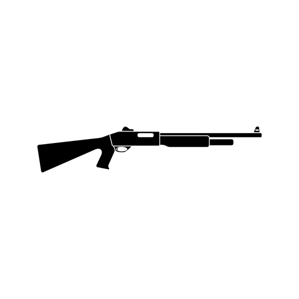 Shotgun zwarte eenvoudige pictogram. vectorillustratie. Vlakke stijl voor web en mobiel. — Stockvector