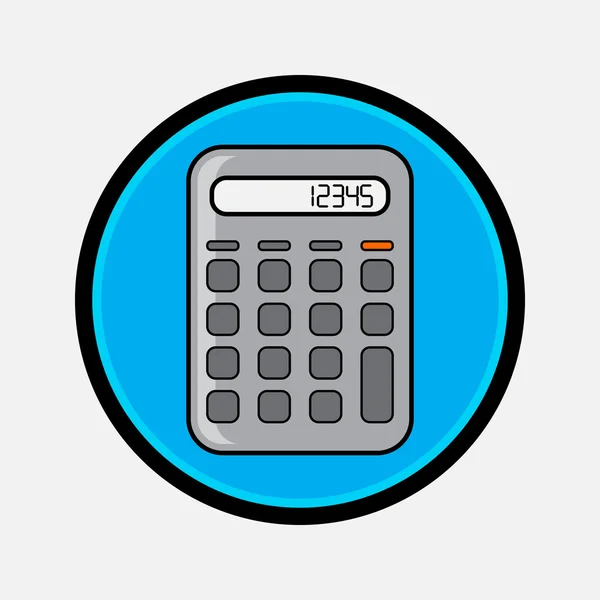Ícone de vetor de calculadora em estilo plano. Para web e mobile Ilustrações De Stock Royalty-Free