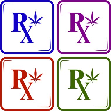 Tıbbi marihuana vektör simgesi