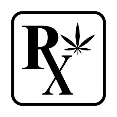 Tıbbi marihuana vektör simgesi