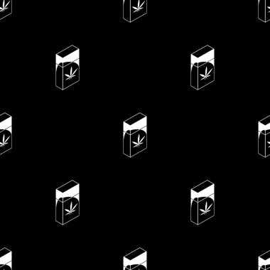 Uyuşturucu esrar yaprak ambalaj vektör simgesi