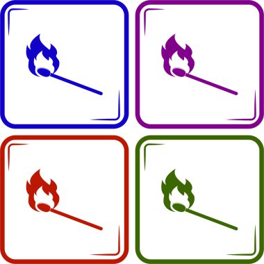 Web ve mobil için vektör simge maç