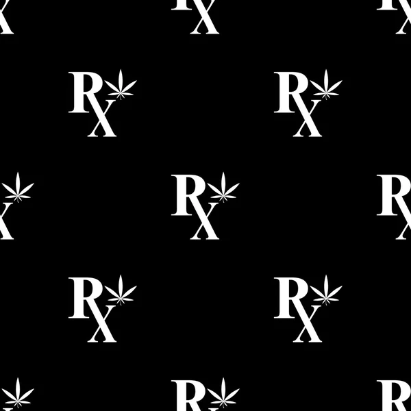 Icono vectorial de marihuana medicinal — Archivo Imágenes Vectoriales