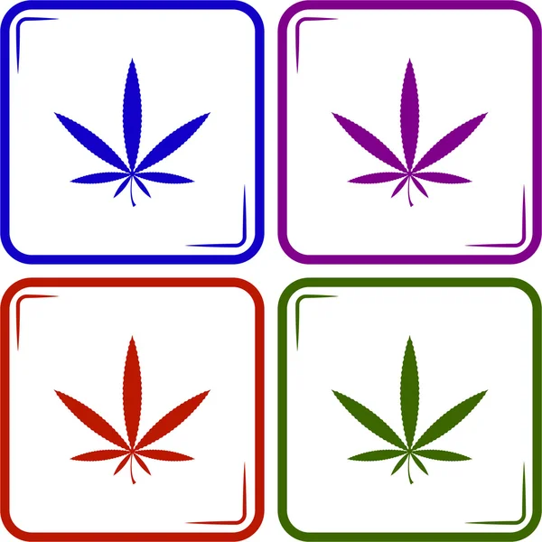 Векторный значок марихуаны — стоковый вектор