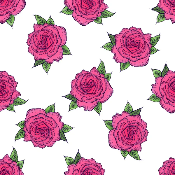 Seamless floral pattern rose