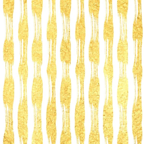 Gold seamless pattern of glitter stripes — Stock Vector