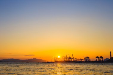 Gulangyu adacık okyanus sahne