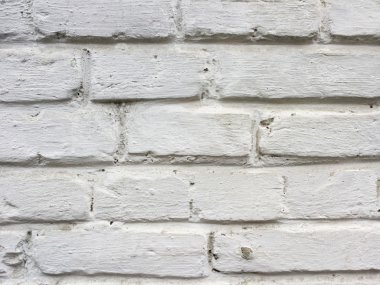 Arka plan dokulu. Beyaz eski tuğla