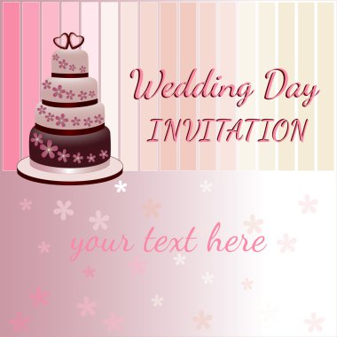 Resimde. Düğün pastası.