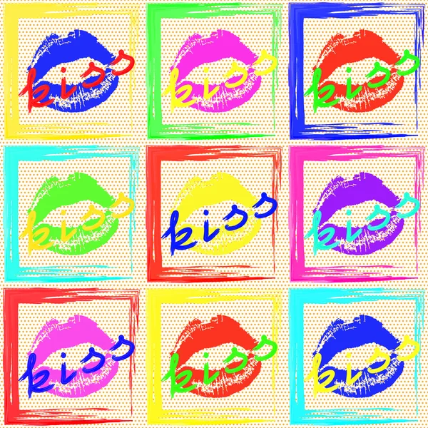 Foto in pop-art stijl. — Stockvector