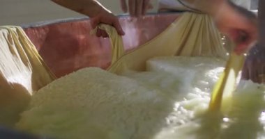 extreme slow motion of italian bio genuine ingredients cheese