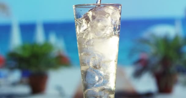 Versare cocktail non alcolici — Video Stock
