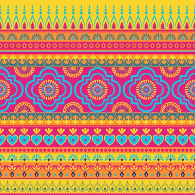 Geometrik çiçek desenli arka plan, seramik fayans deseni, Hint deseni, fayans deseni, ambalaj, soyut halı, çiçek deseni