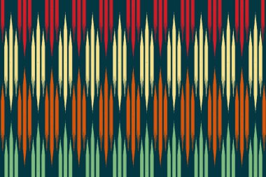 Soyut ikat sanat desenli tasarım. Özbekistan ikat soyut etnik tarzı. arkaplan, duvar kağıdı, sanat, giysi, tekstil, halı, baskı, Özbek kumaşı