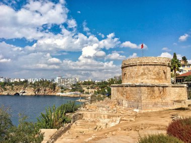 Kaleici 'deki Hidirlik Kulesi (Eski Kent), Antalya, Türkiye