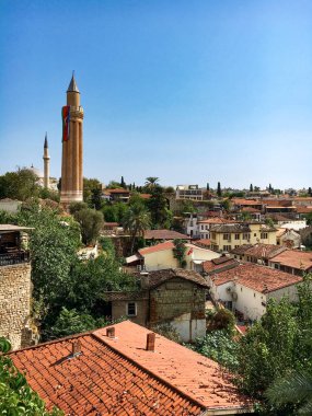 Kaleici (Eski Şehir) Yivliminare Cami minaresi, Antalya, Türkiye