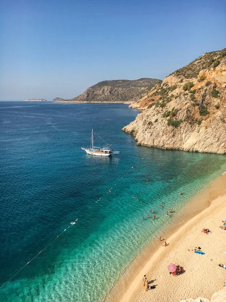 Der Malerische Strand Von Kaputaj Türkei — Stockfoto