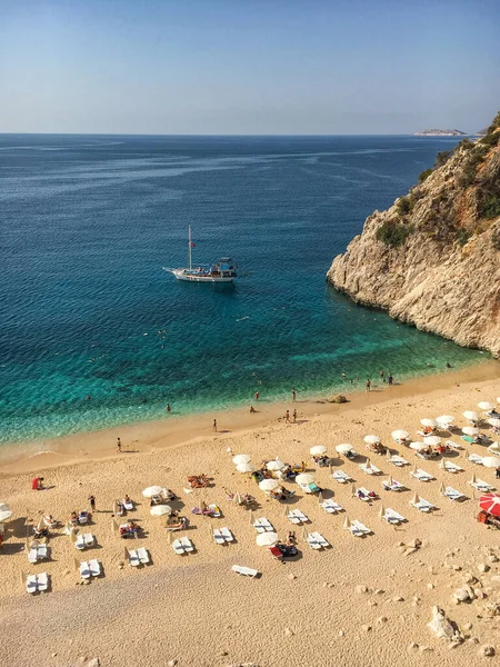 Playa Kaputaj Escénica Turquía — Foto de Stock