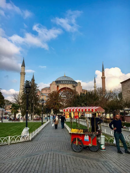 Istanbul Turquia Outubro 2020 Mesquita Hagia Sophia Sultanahmet — Fotografia de Stock