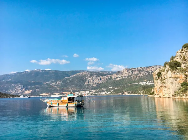 Γραφικό Τοπίο Ακτών Της Μεσογείου — Φωτογραφία Αρχείου