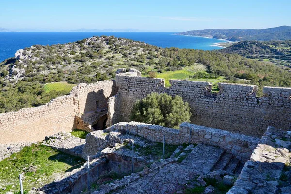 Kritinia Kalesi, Rodos, Yunanistan. 21 Şubat 2025. 