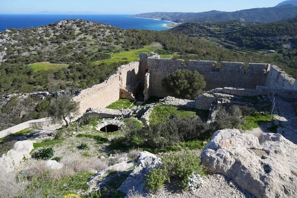 Kritinia Kalesi, Rodos, Yunanistan. 21 Şubat 2025. 