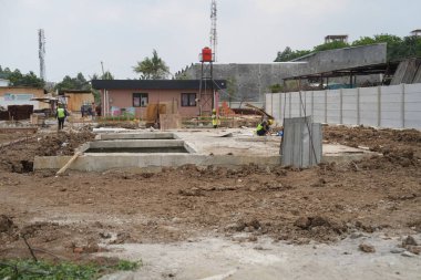 İnşaat alanı, bina yapımı.