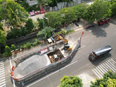 Barselona şehrinin hava manzarası
