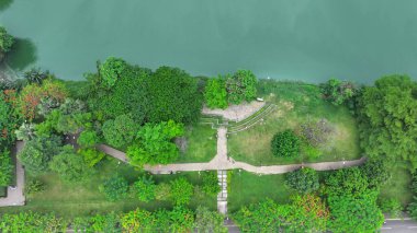 Parkın güzel manzarası. Doğa