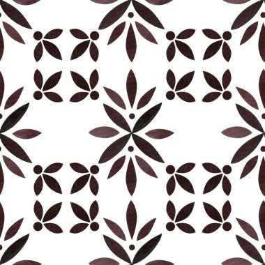 Tek renkli fayanslı, dikişsiz desen. Elle boyanmış suluboya süslemeli fayanslar dikişsiz desen.