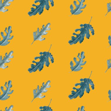 Yeşil yapraklar pürüzsüz desen bırakır. Meşe ya da kasımpatı tekrarlanabilir arkaplan bırakır.