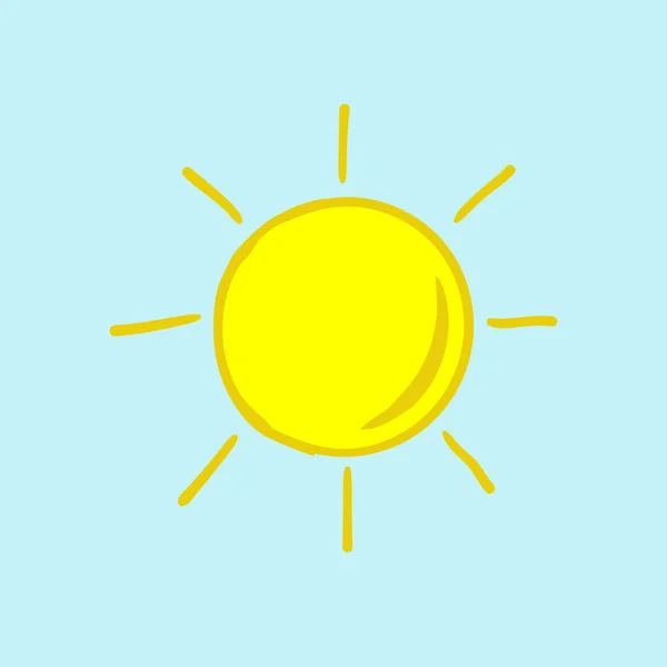 Sun vector icon — Stock Vector