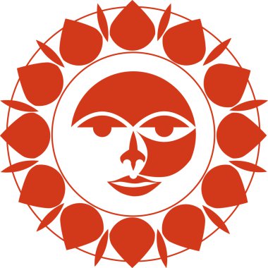 Güneş, izole resim, simge, işareti