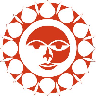 Güneş, izole resim, simge, işareti