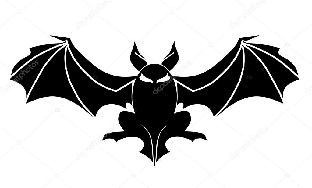 fledermaus tattoo symbol f 252 r halloween stockvektor fledermaus tattoo symbol f 252 r halloween stockvektor