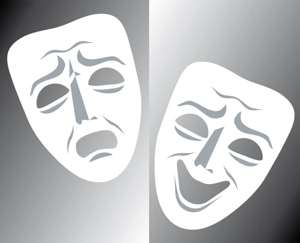 maske tiyatro. Soyut resim