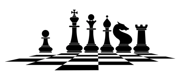 Chess. Abstrakt bild. tävling — Stock vektor