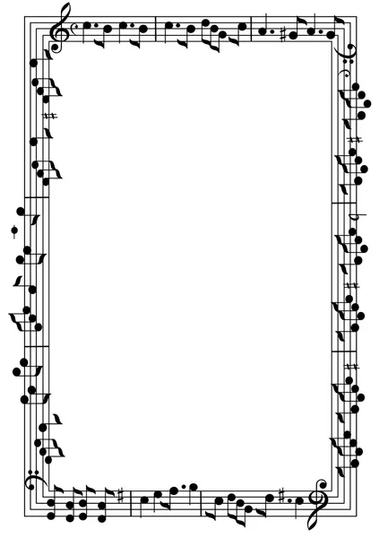 Müzikal Tema çerçeve. Resim çerçevesi. Notlar. Müzik