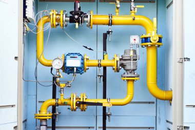 Gaz kontrol noktası metal ısı yalıtımlı dolap