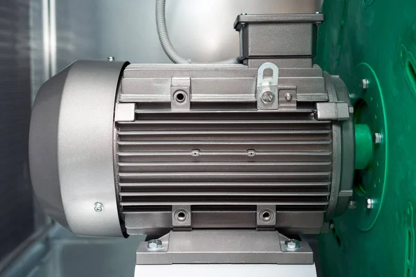 air handling unit ventilation machine motor Exhaust plenum electro motor close-up