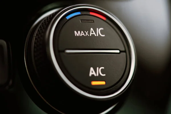 Car air conditioning system. Air condition switched on