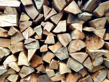 Kesilmiş odun yığını 