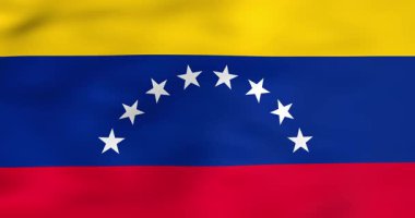 Venezuela Flag Gerçekçi Animasyon Dalgalanması