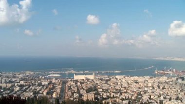 Bulutlar zaman atlamalı Haifa defne alan üzerine