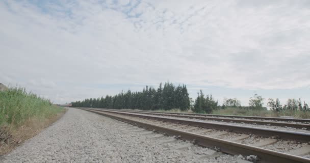 列车经过从远距离 — 图库视频影像