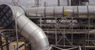 Büyük bir endüstriyel kompleks havadan görüntüleri