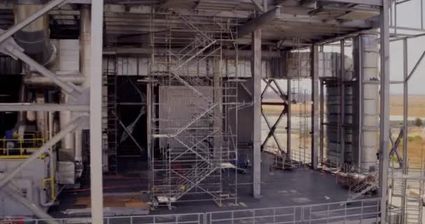Luftaufnahmen eines großen Industriekomplexes — Stockvideo