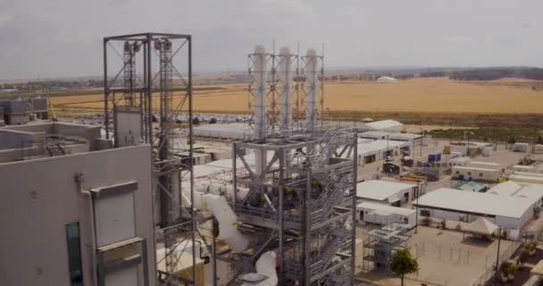 Imagens aéreas de um grande complexo industrial — Vídeo de Stock